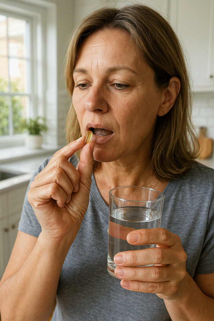 woman taking Mitolyn supplement