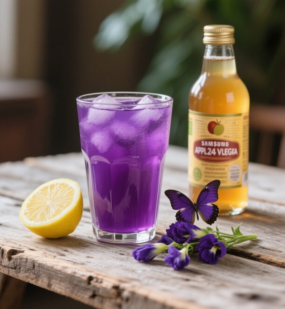 Brazilian Mounjaro Recipe with Apple Cider Vinegar in Glass