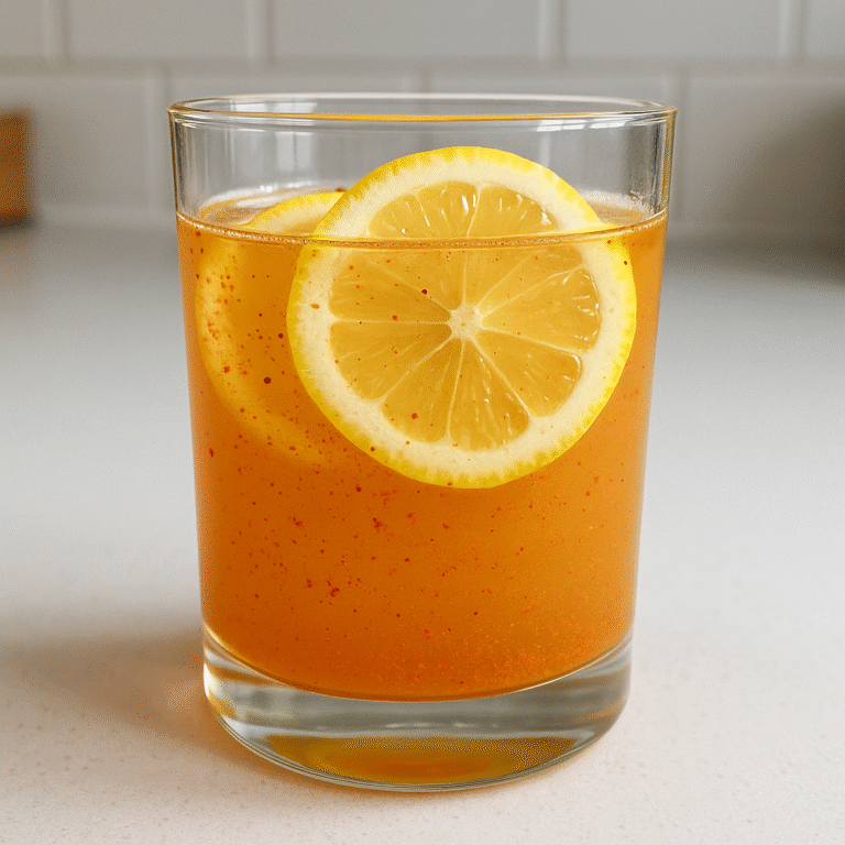 natural Mounjaro recipe weight loss drink with lemon and cayenne