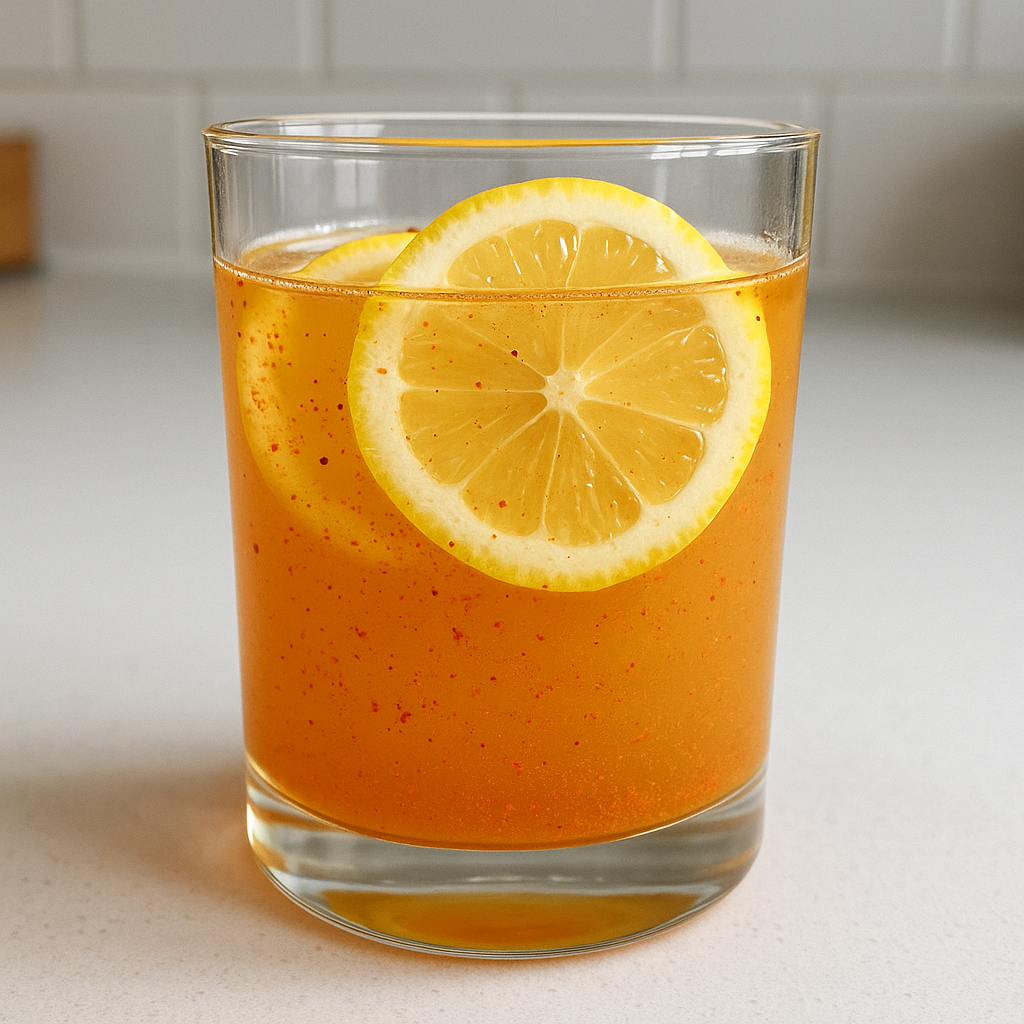 natural Mounjaro recipe weight loss drink with lemon and cayenne