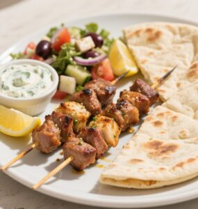 Brochettes de porc souvlaki