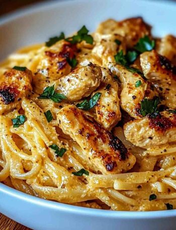 Irresistibly easy cowboy butter chicken linguine pasta recipe