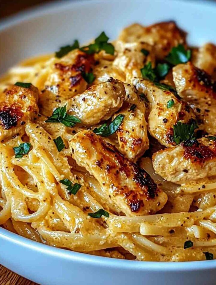 Irresistibly easy cowboy butter chicken linguine pasta recipe
