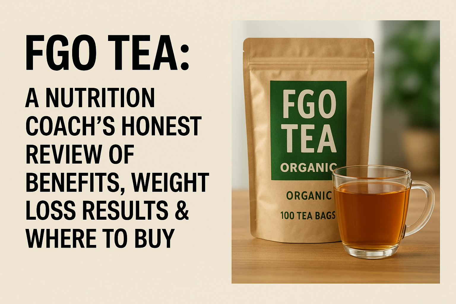 FGO Tea Review: Nutrition Coach Explains Weight Loss Benefits & Where to Buy