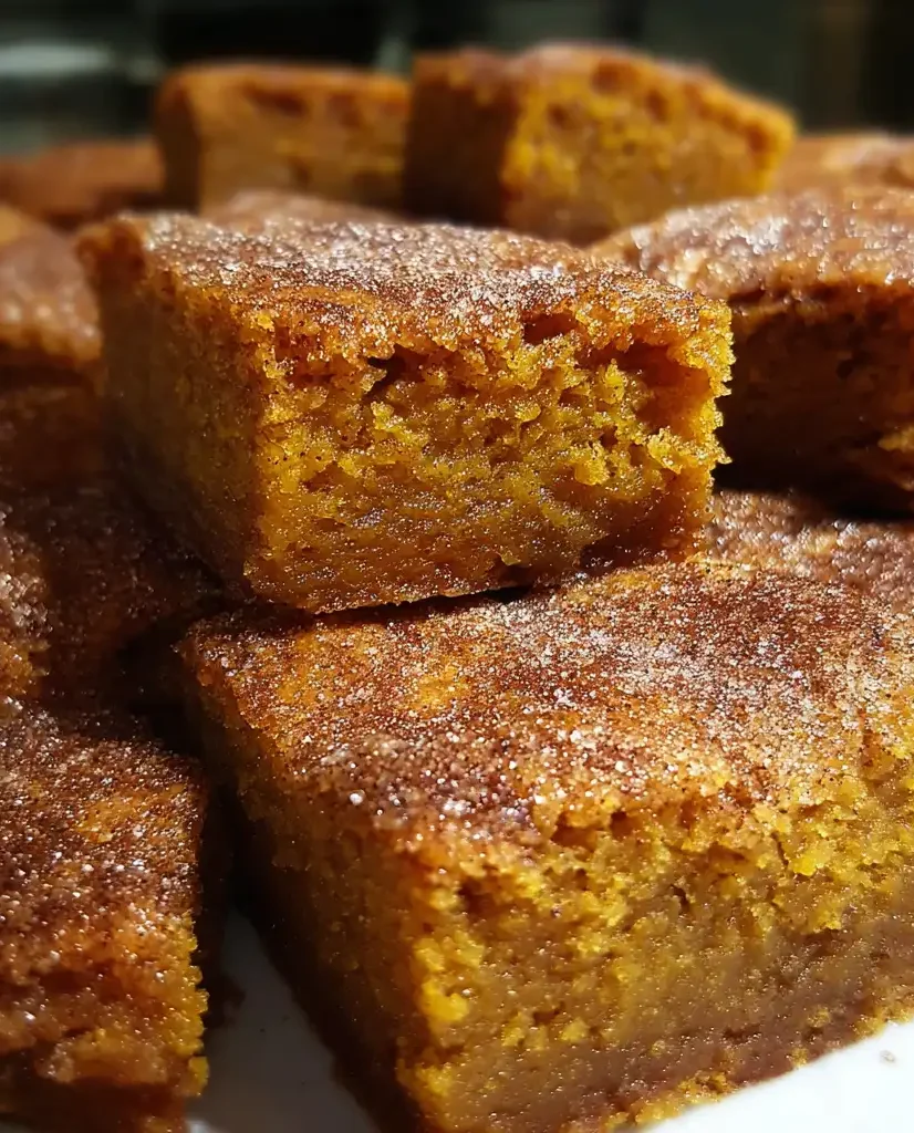 The Best Pumpkin Snickerdoodle Blondies
