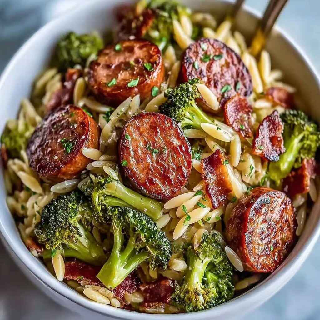 Chicken Sausage Broccoli Orzo: A One-Pan Weeknight Wonder